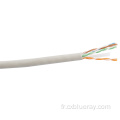 0,5 mm CCA UTP CAT6 24AWG 4PAIR HDPE AVEC SEPERATOR PVC Veste réseau de communication intérieure Câble LAN